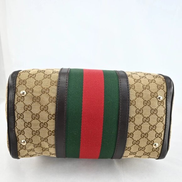 GUCCI Sherry Line Boston Bag GG Canvas Hand Bag bsj630-102325 - Picture 6 of 16